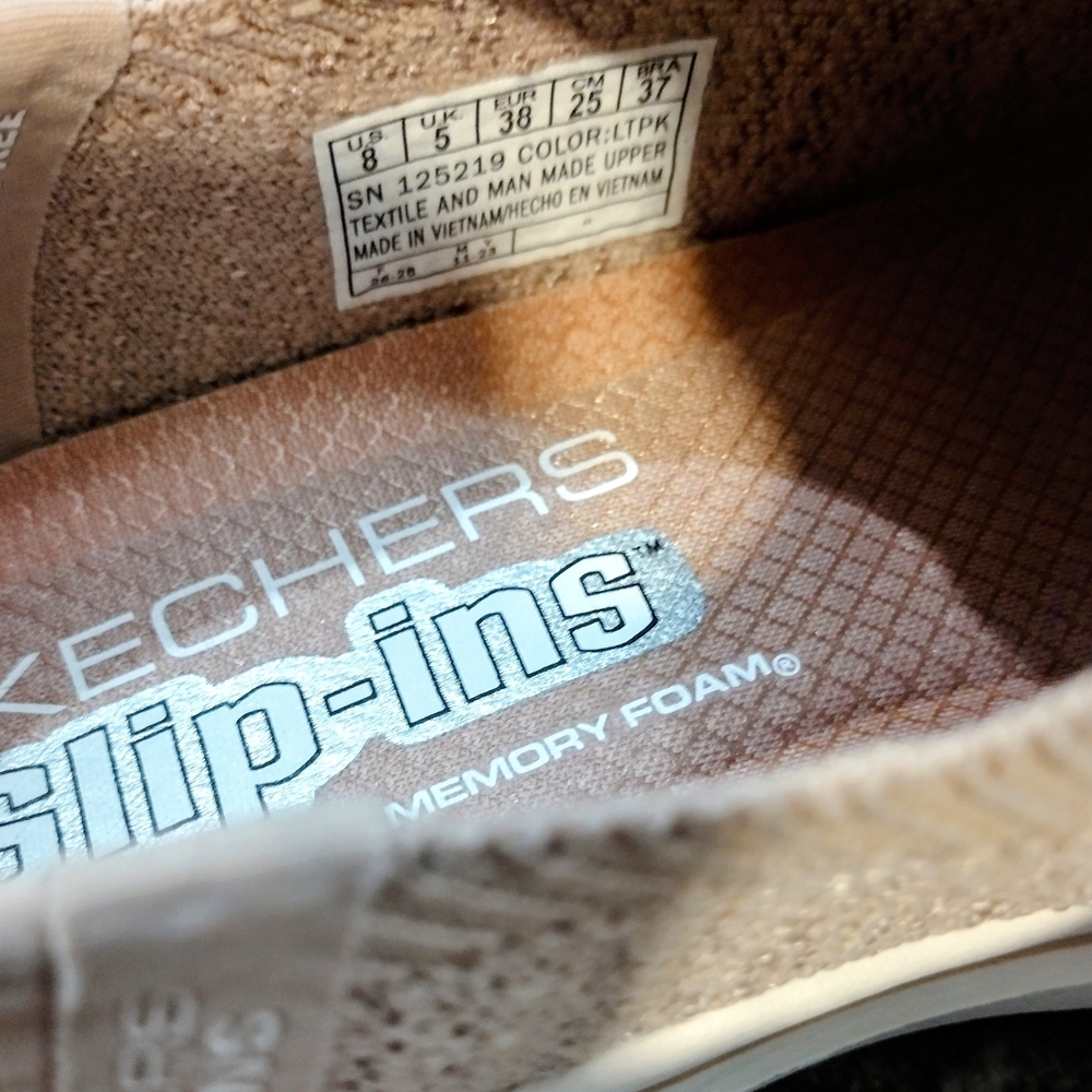 Skechers Women's Knit Slip-On Sneakers - Soft Pink - Picture 2 of 4
